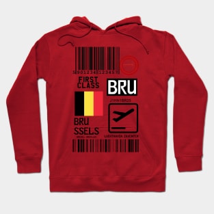 Brussels travel tag Hoodie